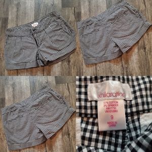 Summer short Black & white checker